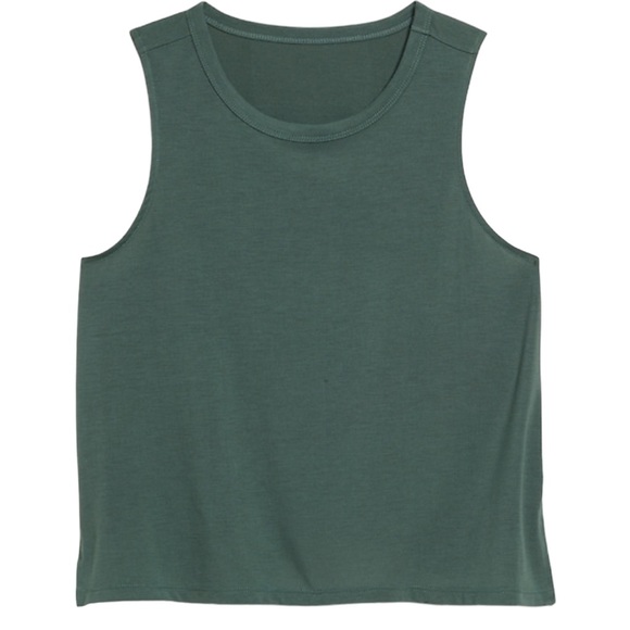 NWT Green Activewear Sleevless Crop Top - Picture 1 of 4